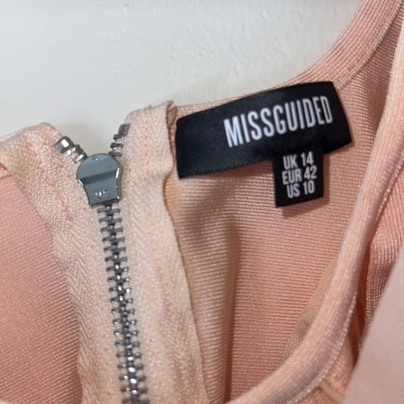Blush Peach Bandage Corset Crop Top - Missguided - Picture 5 of 6